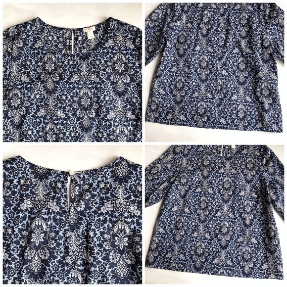 J. Crew Double Ruffle Sleeve Top - Picture 7 of 8